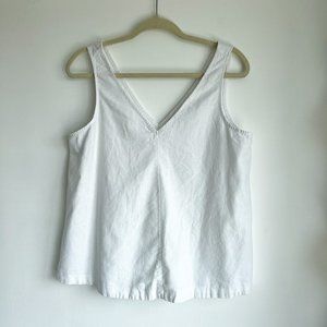 Linen Blend Sleeveless Tank Top - minimalist, breathable, comfortable and versat